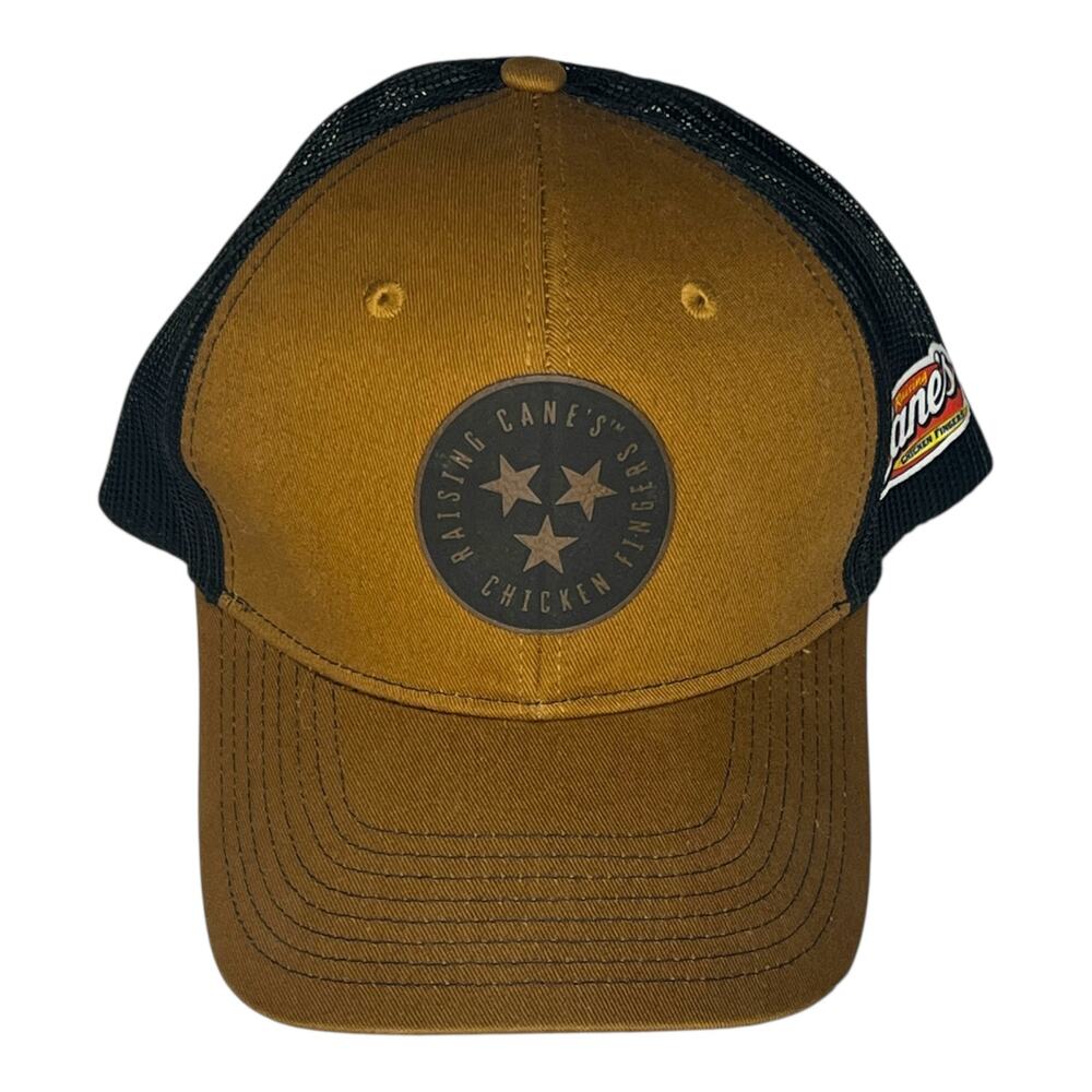 Raising Cane's Tennessee Tri-Star Patch Log Mesh Snapback Trucker Hat